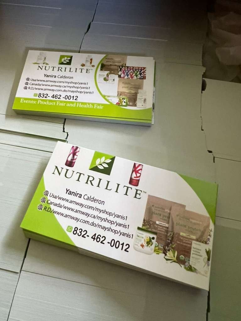 Tarjetas de presentación con tema naturaleza, material impreso, Houston, TX