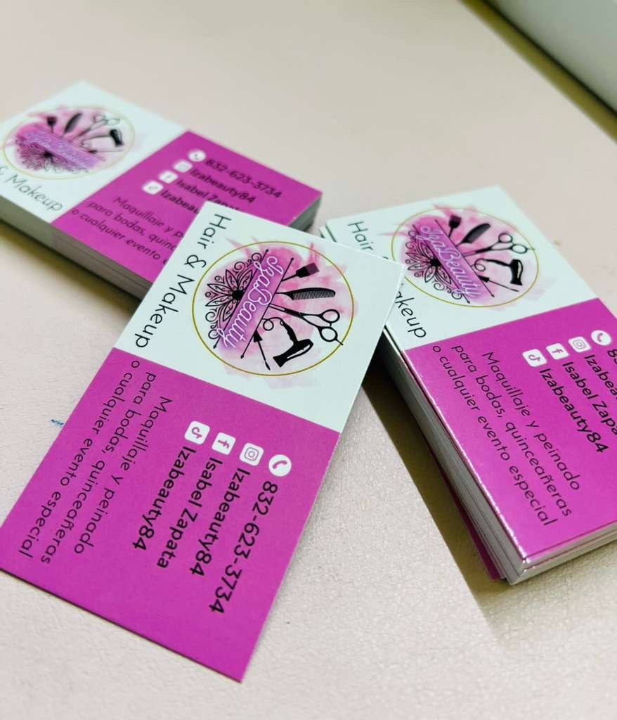 Tarjetas de presentación en dos tonos, material impreso, Houston, TX